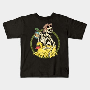 enjoying skull Kids T-Shirt